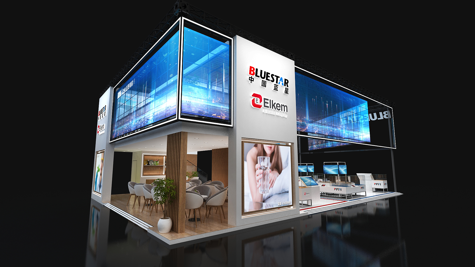 英国纺织面料展展台搭建